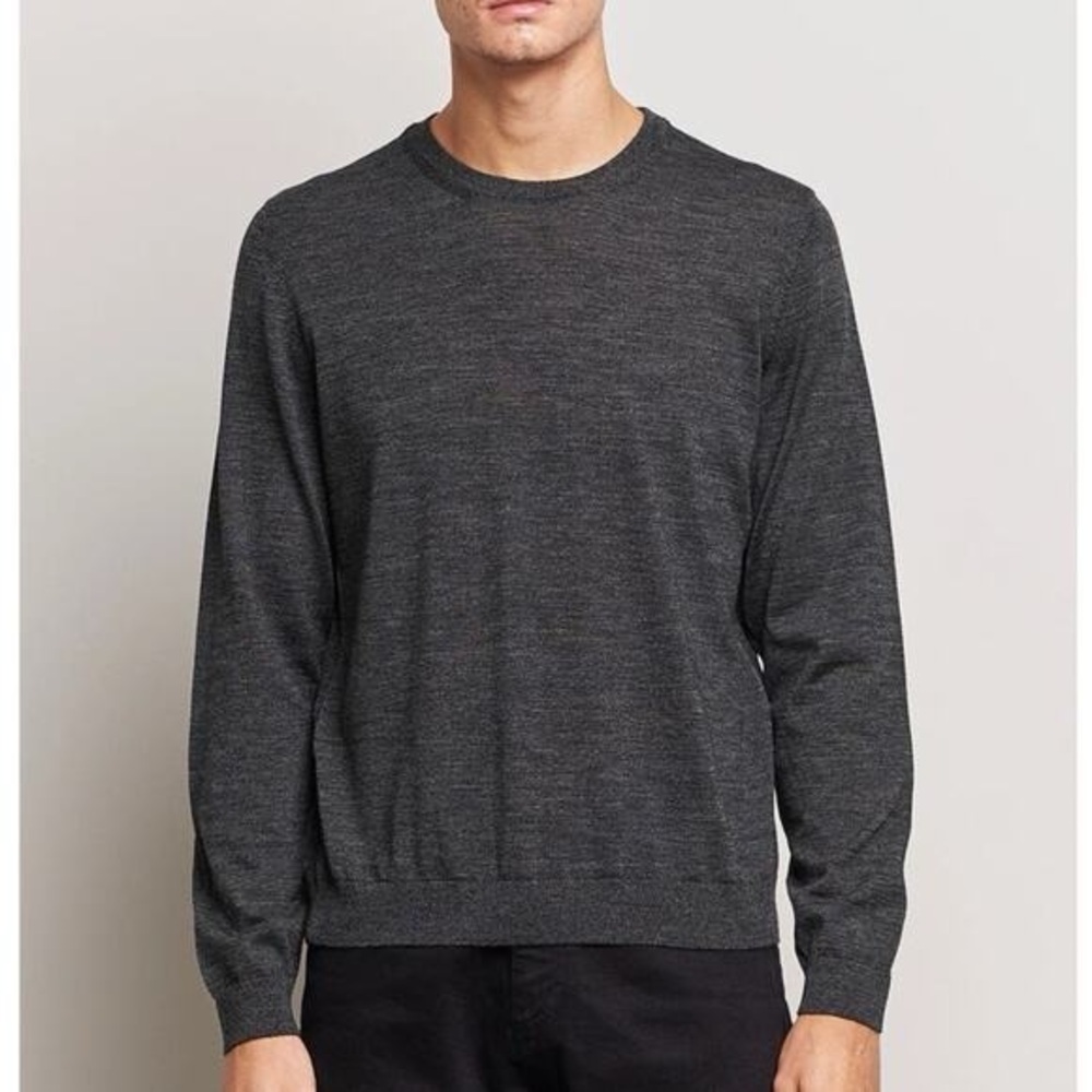 Salvatore Giorgetti Dark Gray Crewneck Sweater Cashemere